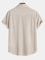 Ensemble homme texturé manches courtes