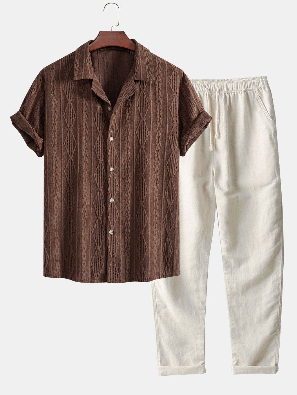 Ensemble homme boutonnée