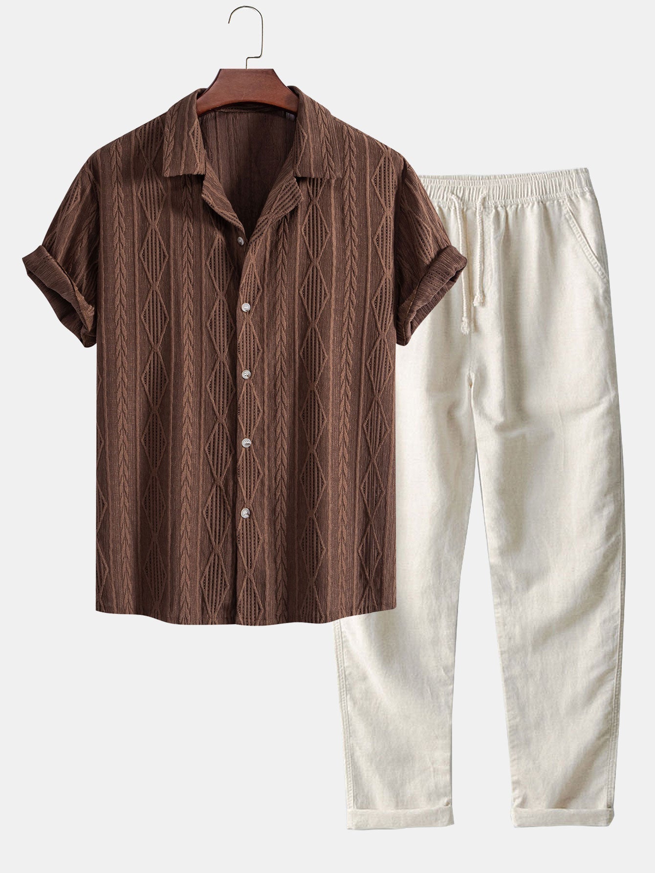 Ensemble homme boutonnée