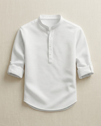 Chemise homme manches retroussées