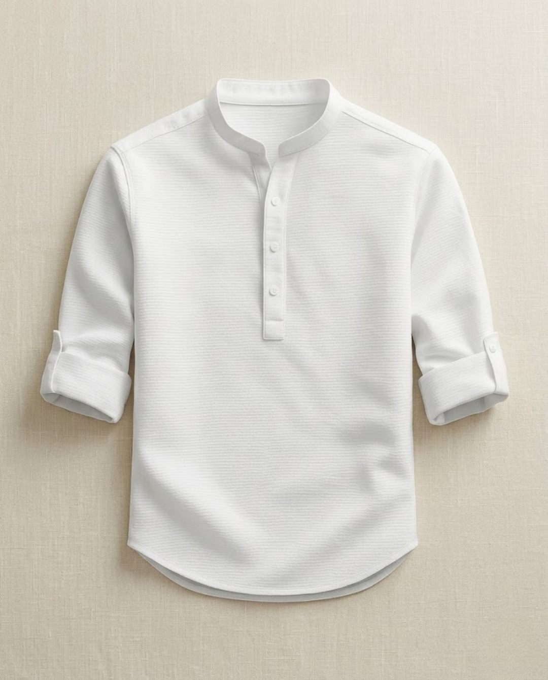 Chemise homme manches retroussées