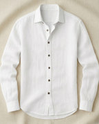 Chemise homme manches longues boutonnée