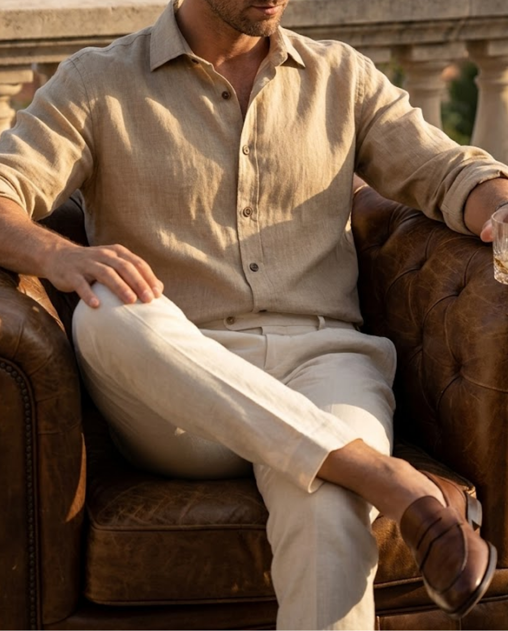 Chemise homme manches longues boutonnée