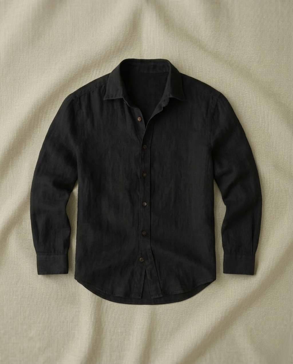 Chemise homme manches longues boutonnée