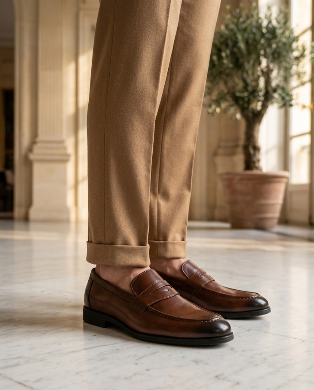 Mocassins homme bandeau