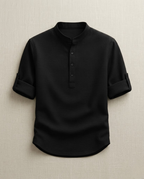 Chemise homme manches retroussées