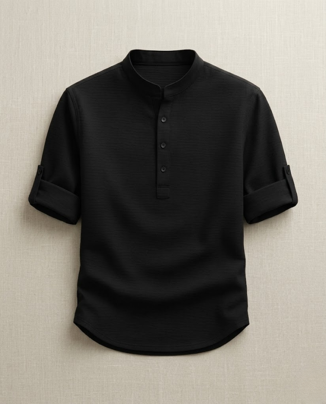 Chemise homme manches retroussées