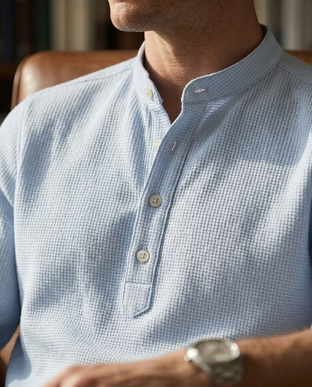Chemise homme manches retroussées