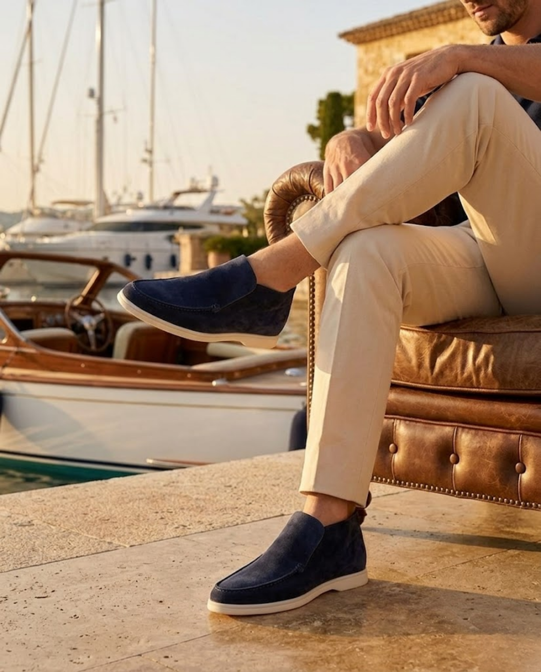 Mocassins homme montants