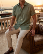 Chemise homme col ouvert