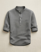 Chemise homme manches retroussées