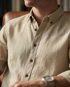 Chemise homme manches longues boutonnée