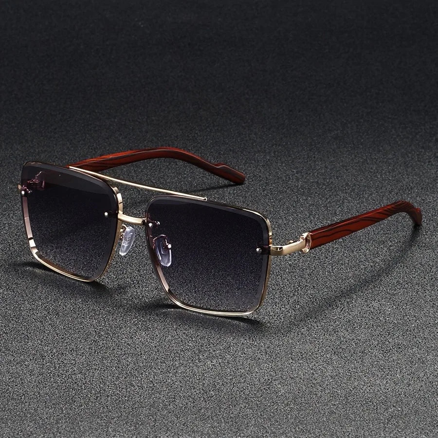 Lunettes de soleil homme géométriques