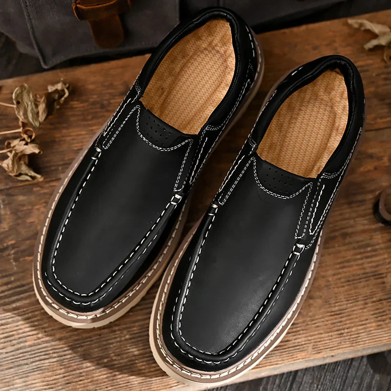 Mocassins homme semelle crantée