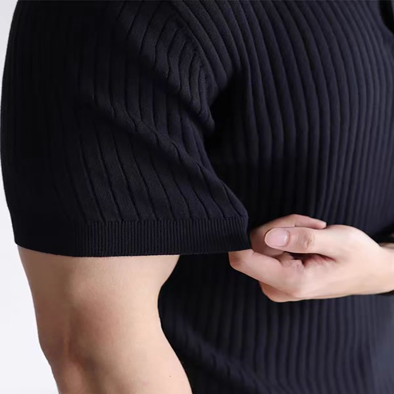 Polo homme côtelé
