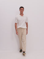 Polo homme côtelé
