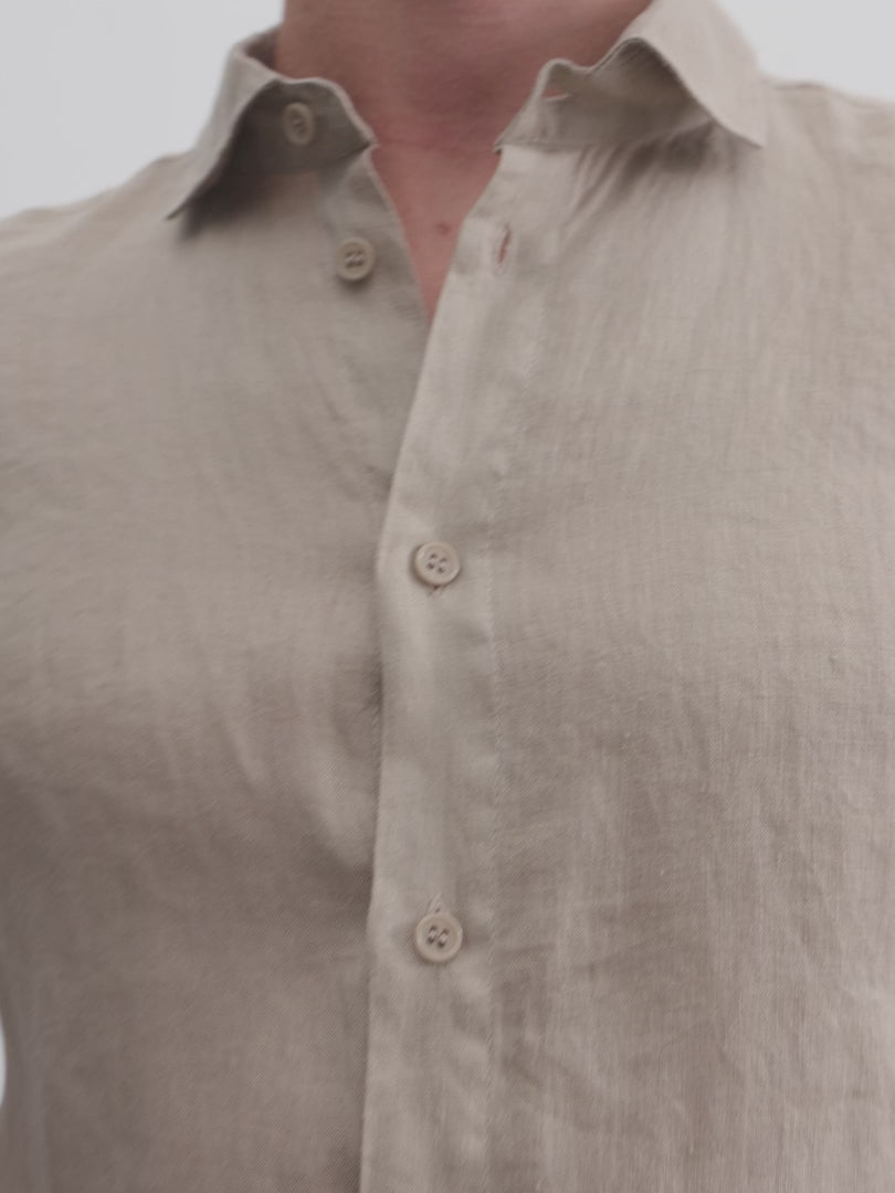 Chemise homme manches longues boutonnée