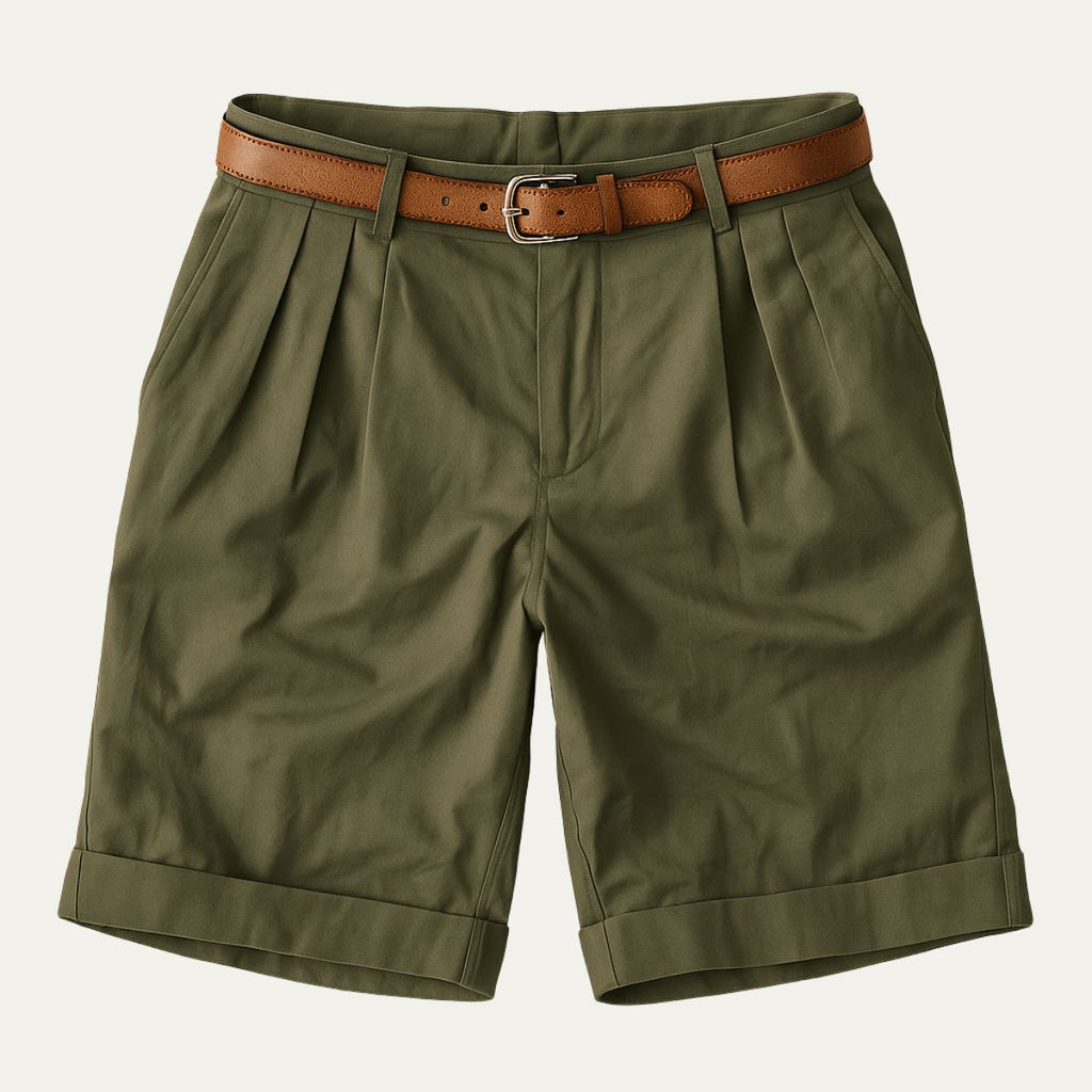 Short homme à pinces
