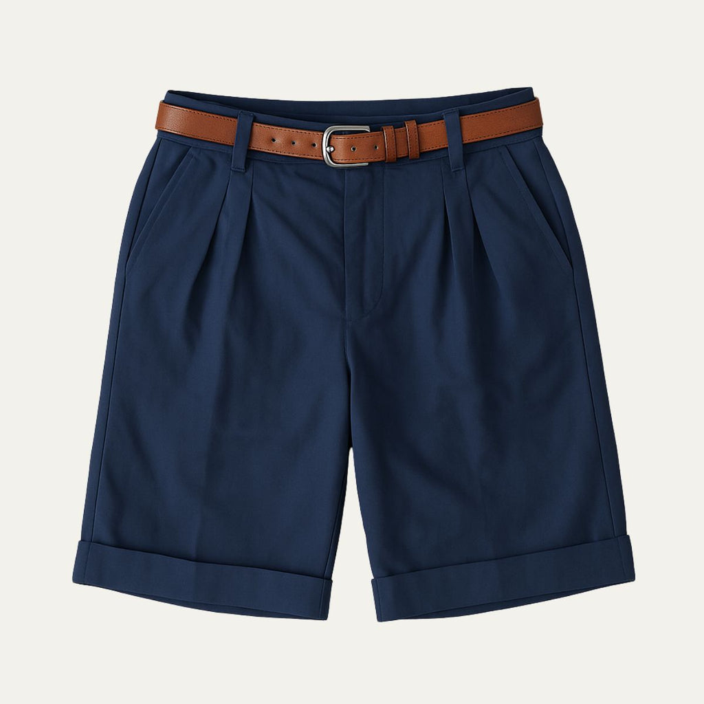 Short homme à pinces