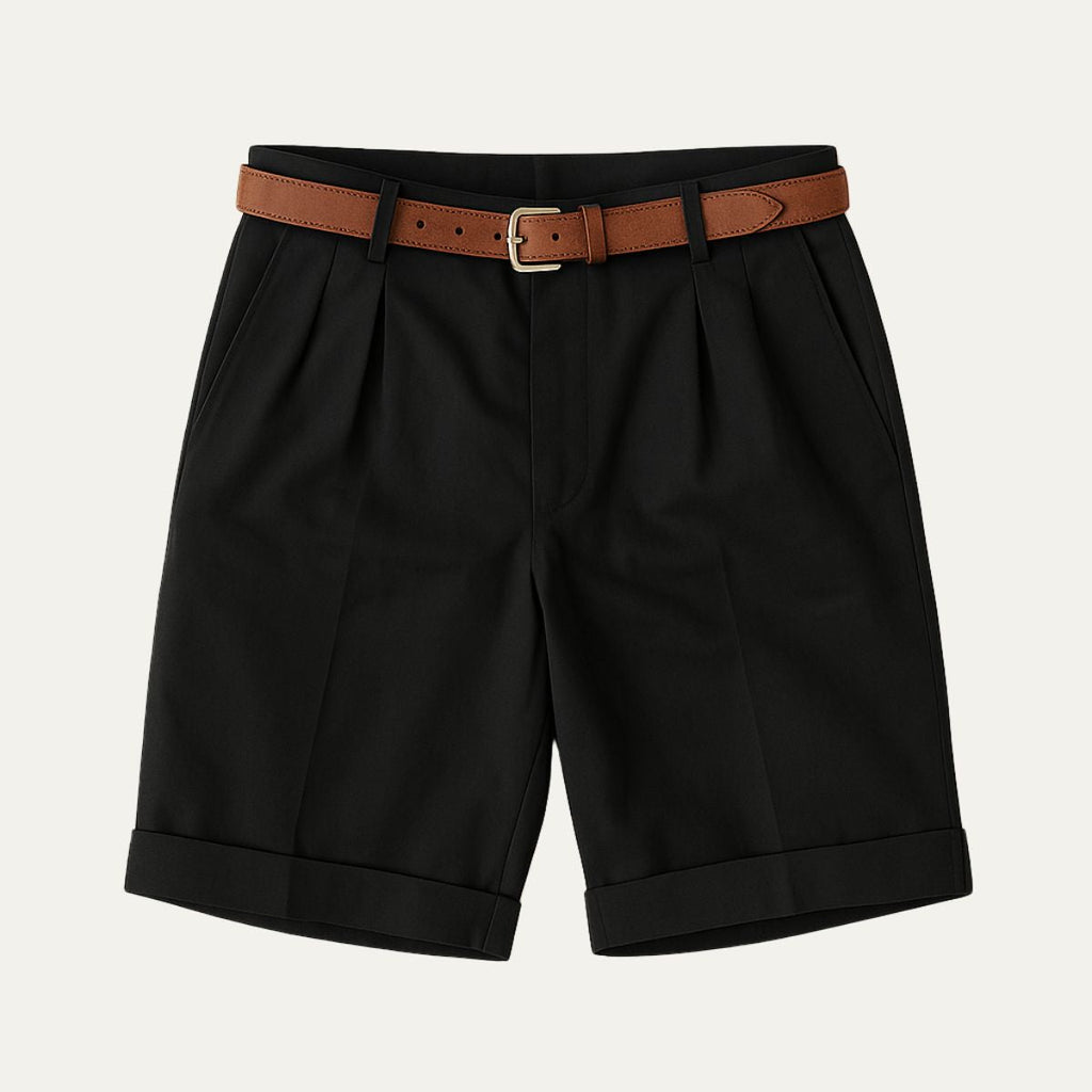 Short homme à pinces
