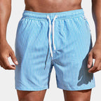 Short homme rayé à cordon