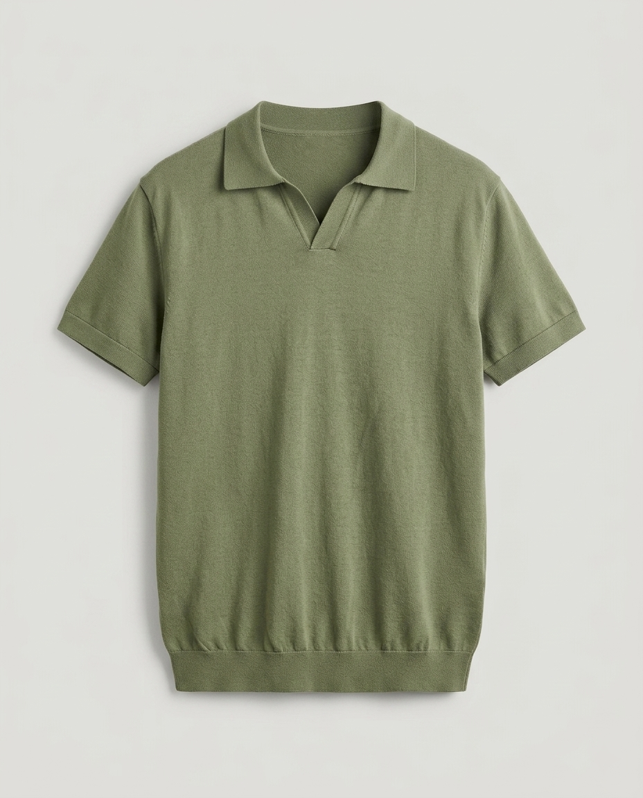 Polo homme col ouvert