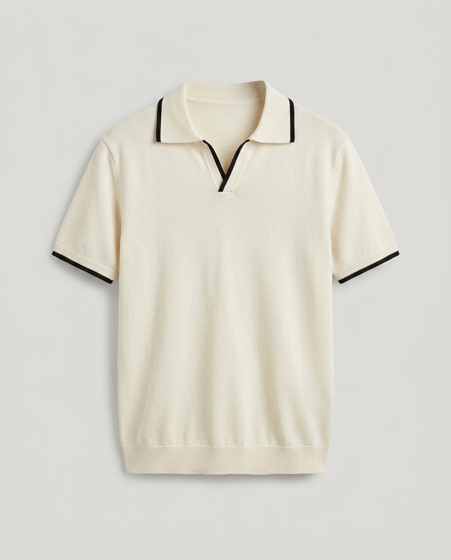 Polo homme col ouvert