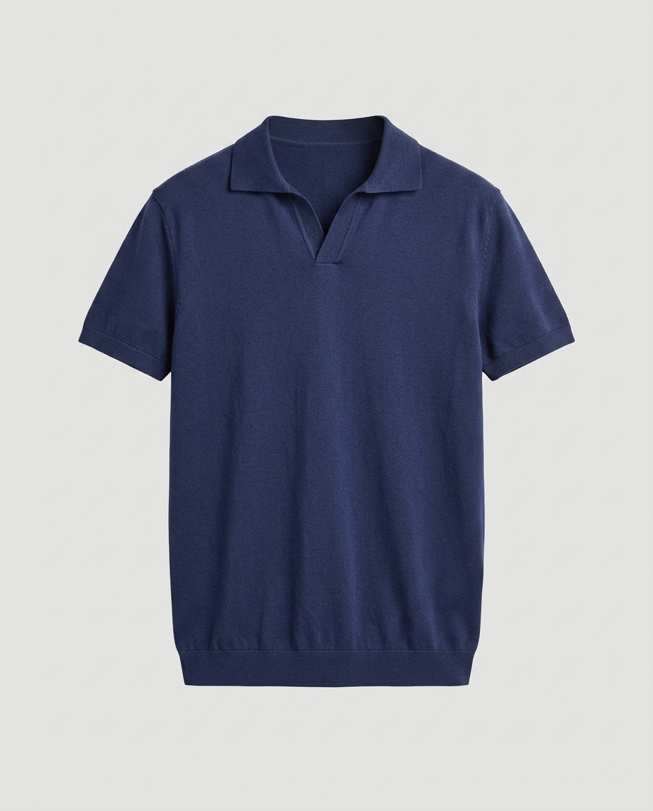 Polo homme col ouvert