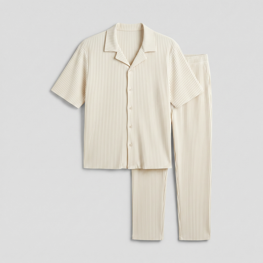 Ensemble homme plissé
