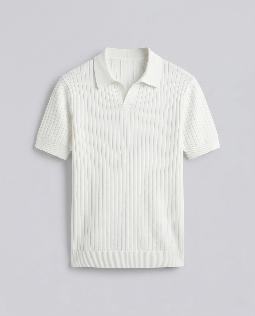 Polo homme côtelé
