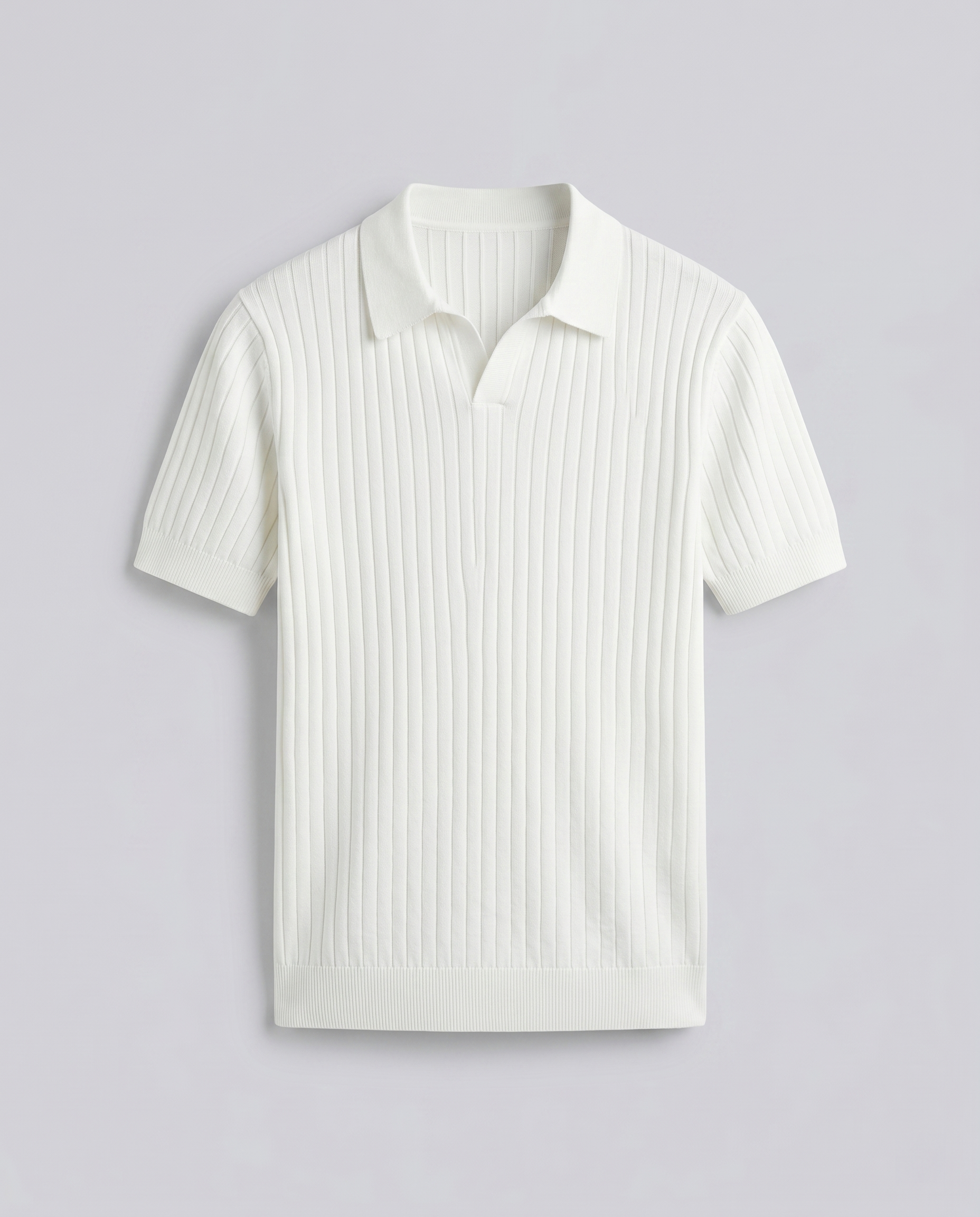 Polo homme côtelé
