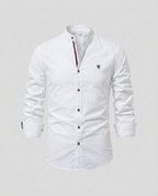 Chemise homme col mao boutonnée