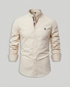 Chemise homme col mao boutonnée