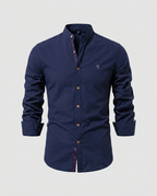Chemise homme col mao boutonnée