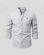 Chemise homme col mao boutonnée