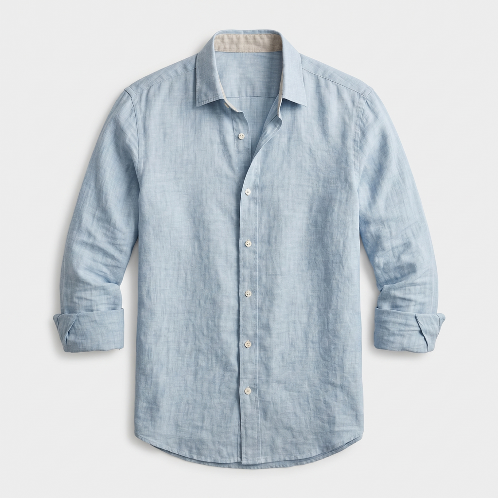Chemise homme boutonnée manches longues