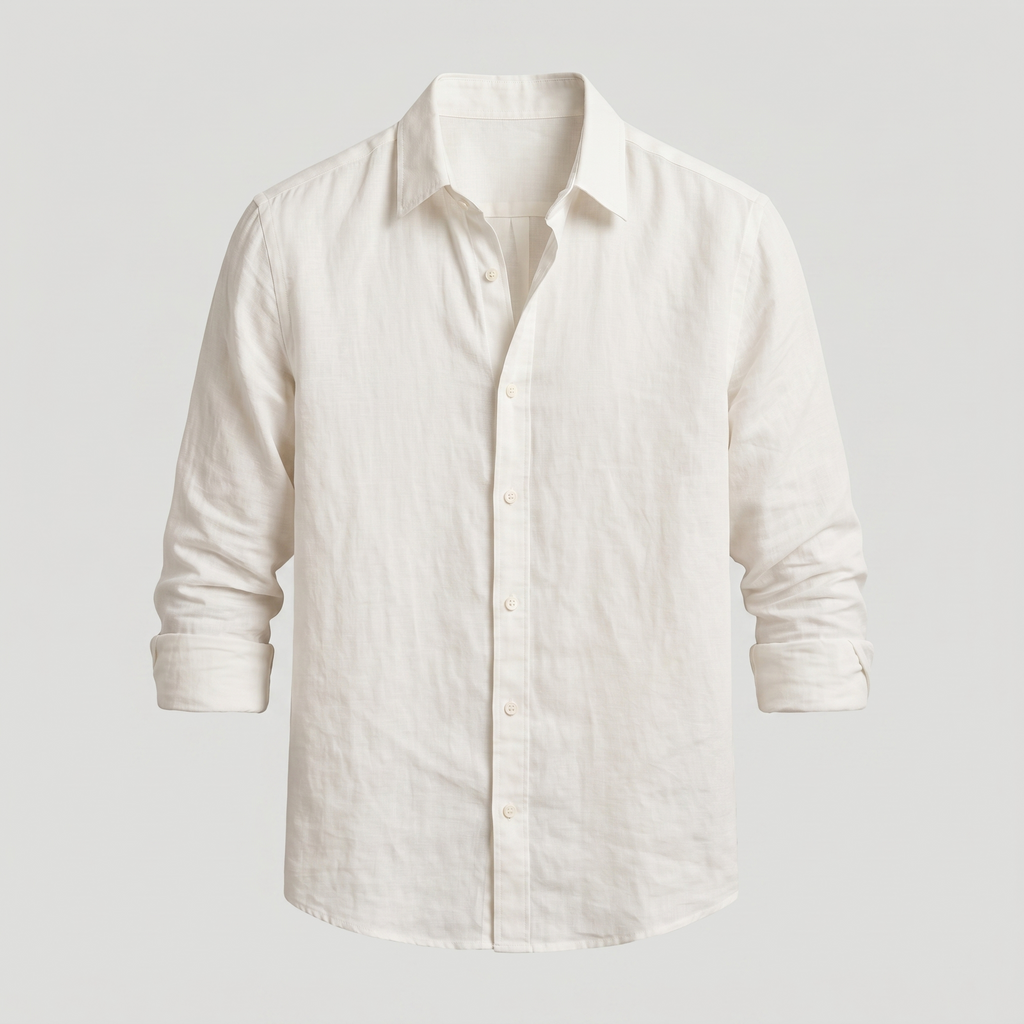 Chemise homme boutonnée manches longues