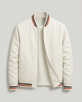 Veste homme zippée col côtelé