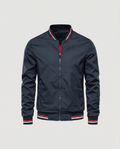 Blouson bomber homme zippé col montant