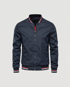 Blouson bomber homme zippé col montant