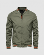 Blouson bomber homme zippé col montant