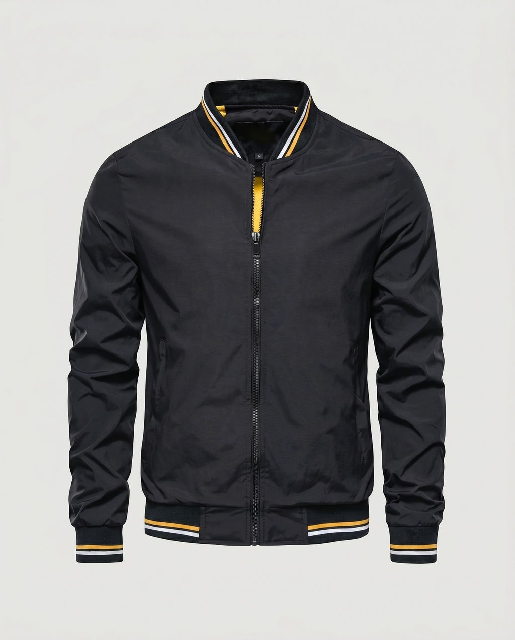 Blouson bomber homme zippé col montant