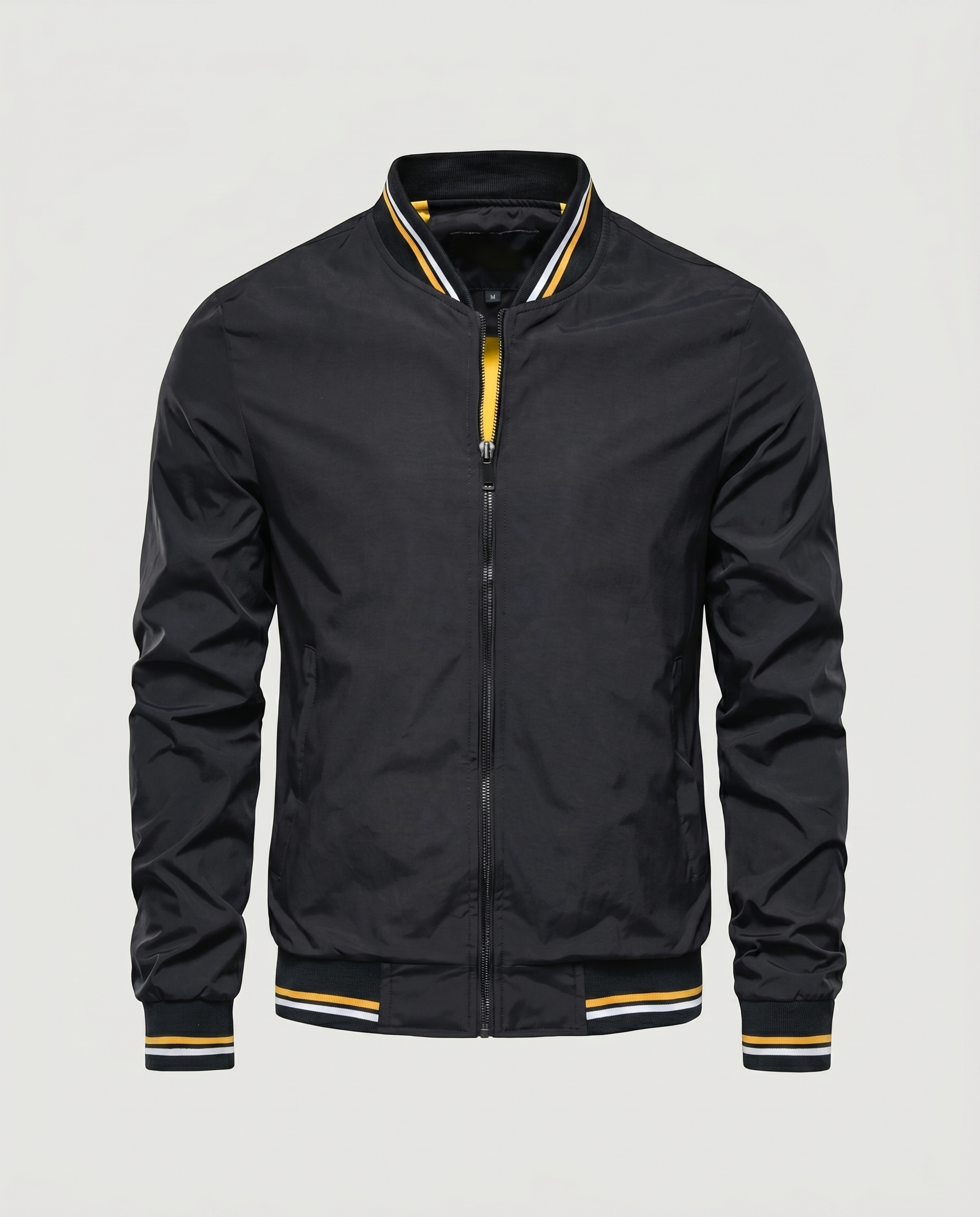 Blouson bomber homme zippé col montant