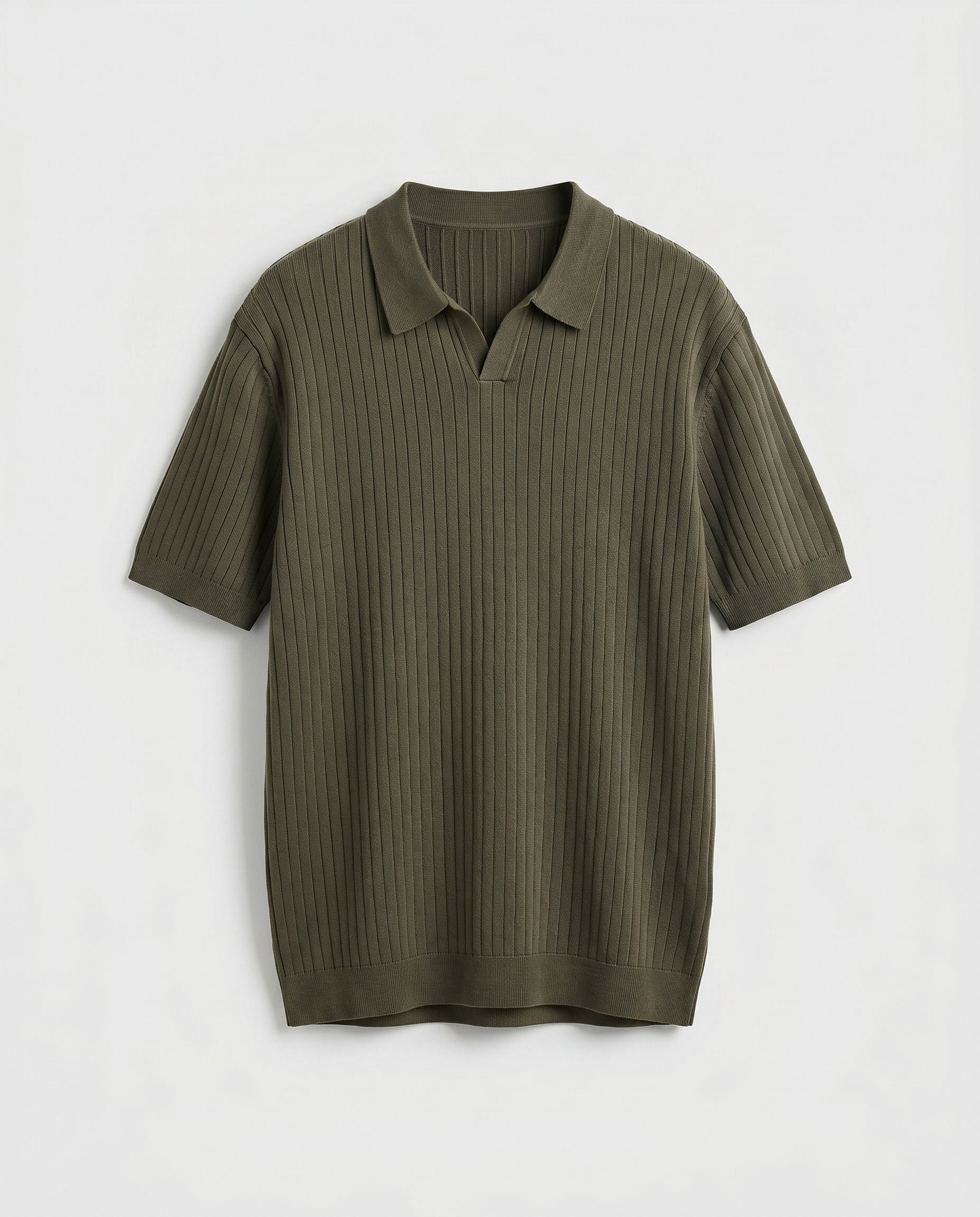 Polo homme côtelé