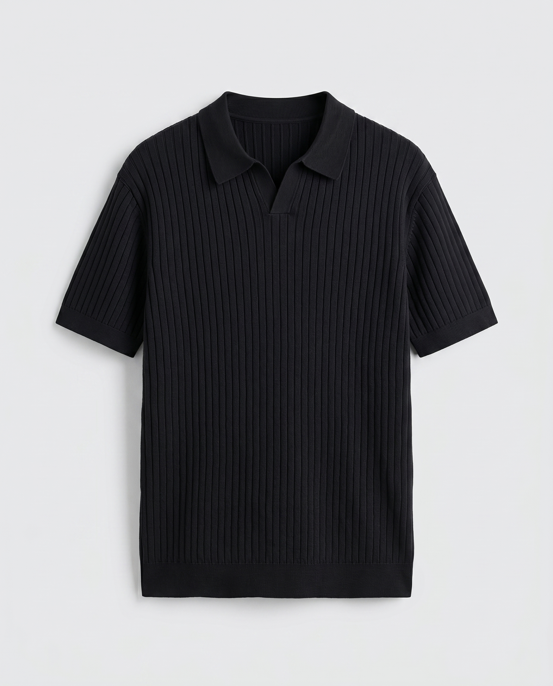 Polo homme côtelé