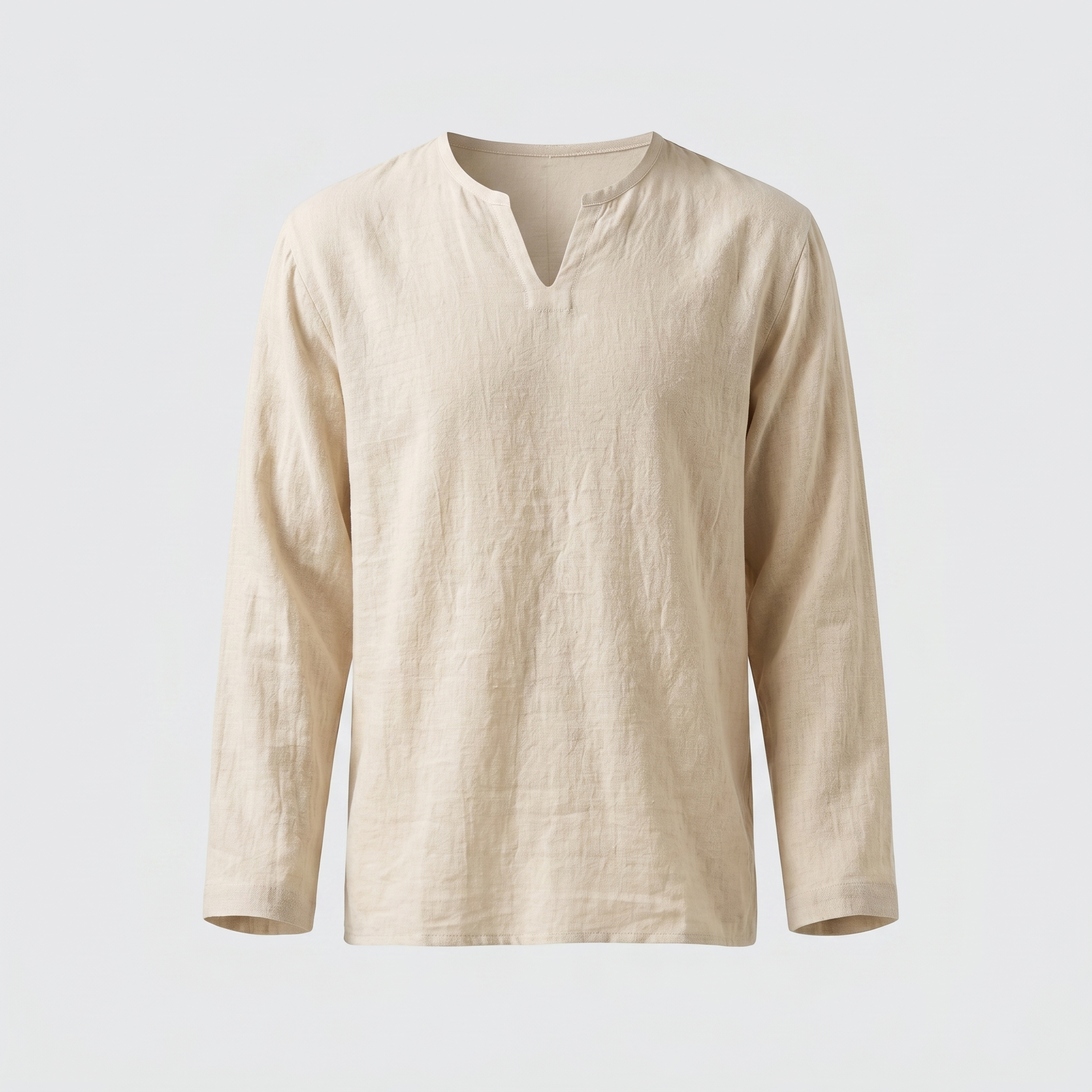 Chemise homme col fendu