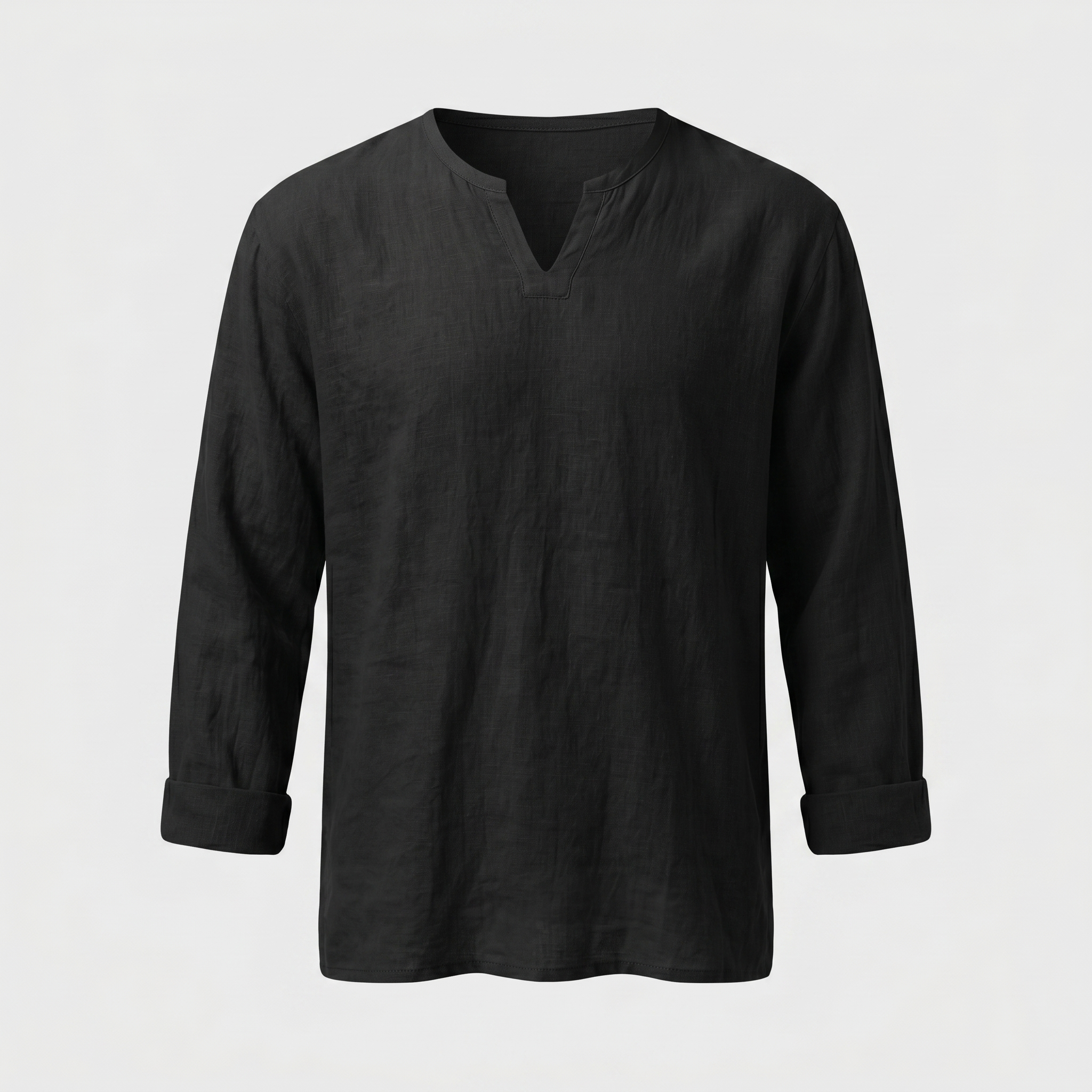 Chemise homme col fendu