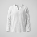 Chemise homme col fendu