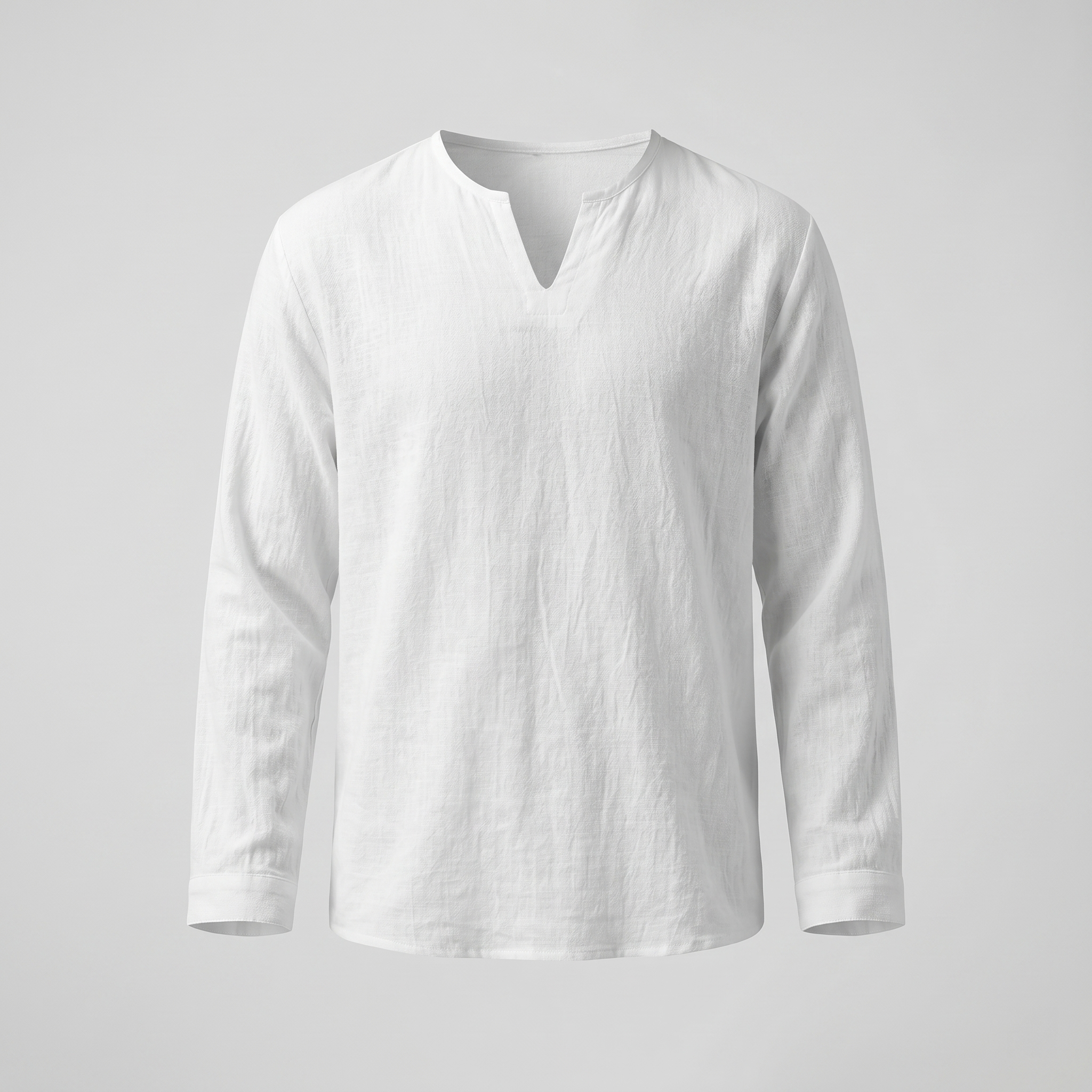 Chemise homme col fendu
