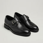 Chaussures homme à boucle perforées